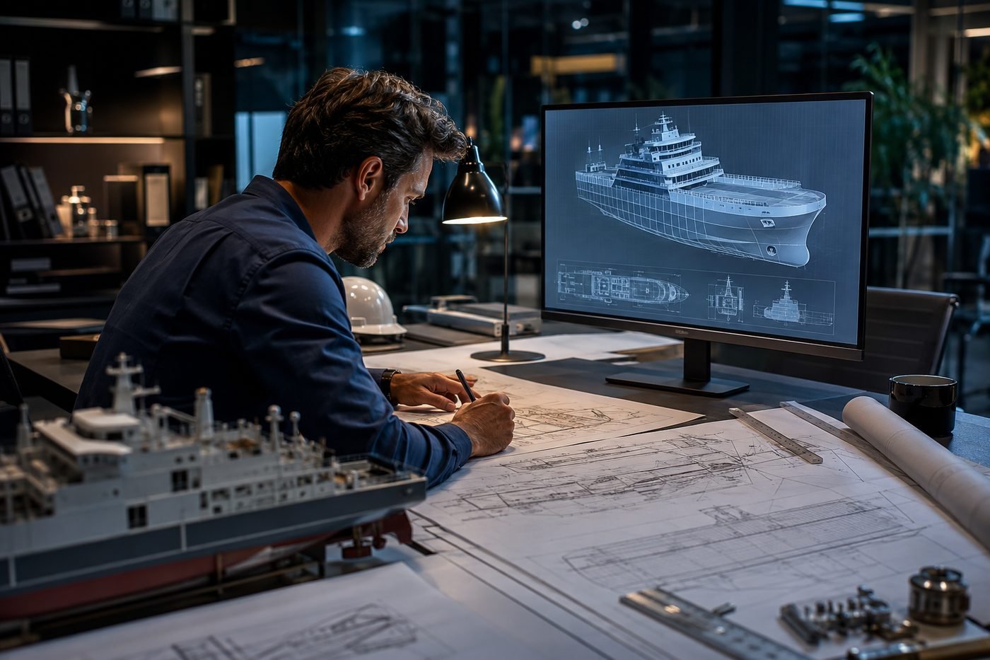 Naval architecture design and technical scrutiny